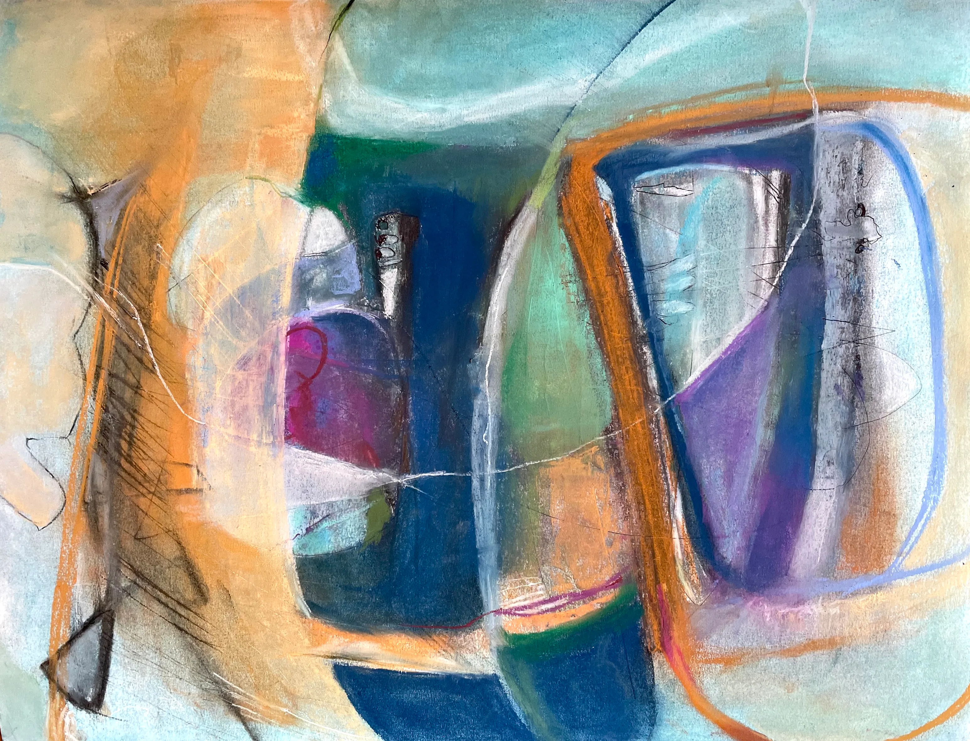 Down to the beach at Llangranog